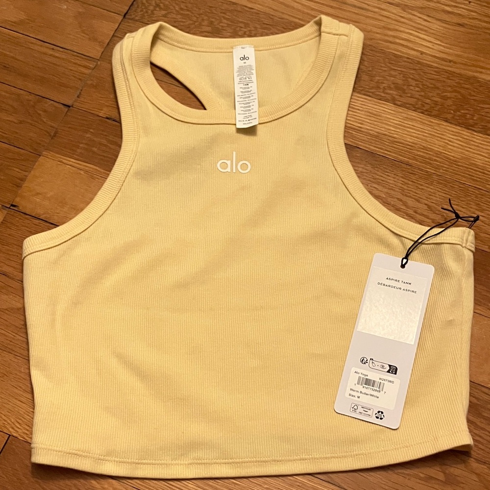 NWT Alo Yoga Warm Butter Aspire Tank - M